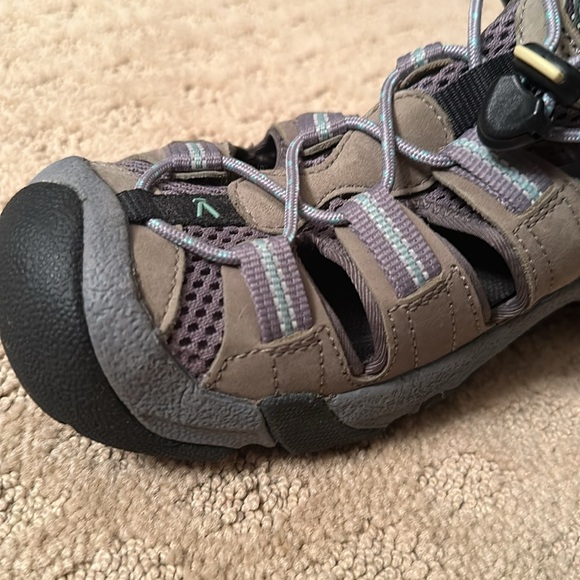 Keen Spirit Sandals for Women. Size 7.5. 38 EU. Tan/light blue/grey/black. - Picture 3 of 7